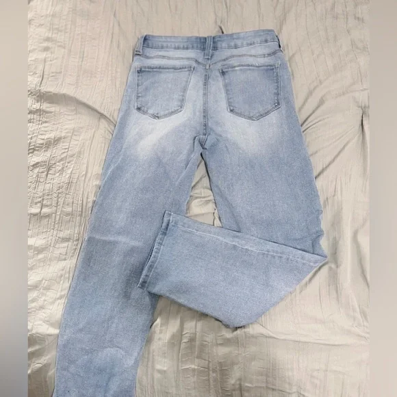 RACHEL Rachel Roy Light Blue Distressed Boyfriend Jeans - Picture 2 of 2